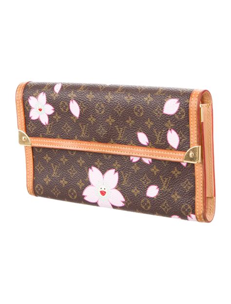 louis vuitton wallet cherry blossom|Louis Vuitton tri fold wallet.